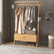 詩(shī)情木語(yǔ)實(shí)木衣架衣帽架落地掛衣架臥室專(zhuān)用辦公室衣服置物架高級小戶(hù)型 原木色60cm小號【全實(shí)木】