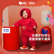 迷你巴拉巴拉羽絨服連體衣加厚外出拜年服嬰兒衣服紅色2025新款【新年季】