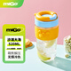 miGo甜甜圈玻璃水杯高顏值便攜學生吸管泡茶大容量防燙男女通用520ml
