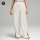 lululemon丨Stretch Woven 女士高腰闊腿褲 LW5FTCA 骨白 XL