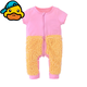 G.duck小黃鴨嬰兒衣服爬行服夏季拖地裝寶寶爬爬服兒童連體衣擦地板防臟 粉色短袖9分褲 夏 （送護肘） 90cm 90碼（身高75-83厘米，19-