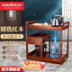 金灶（KAMJOVE） 多功能組合式木雕移動(dòng)茶車(chē)茶盤(pán) 整套茶具套裝全自動(dòng)上水電熱水壺 KW-6000配套泡茶壺K9 1個(gè)