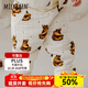 Milkbarn兒童印花長褲寶寶秋季休閑運動衛(wèi)褲嬰兒外穿褲子 蜂蜜小熊 100 cm