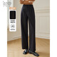 初申秋冬毛呢褲女時(shí)尚闊腿褲寬松顯瘦職業(yè)通勤休閑西裝褲S139K4051