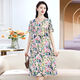 暢印夏天防凸點(diǎn)棉綢睡裙女士家居清爽涼快睡裙可外穿短袖裙子 1號色 3XL 125-150斤