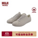 無(wú)印良品（MUJI）男女通用不易疲勞不易沾水運動(dòng)鞋無(wú)性別男款女款鞋子小白鞋帆布鞋 淺灰色 41 /255mm（尺碼偏大拍小一碼）