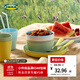 宜家（IKEA）KALAS卡拉斯寶寶餐具兒童盤(pán)防摔防燙嬰兒專(zhuān)用餐具組合 多色盤(pán)6件+多色碗6件