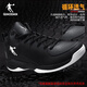 喬丹QIAODAN籃球鞋2025秋冬季低幫鞋子防滑耐磨學(xué)生戰靴毒液運動(dòng)鞋男 黑色/白色（AM4320123） 42