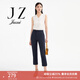 玖姿（JUZUI）商場(chǎng)同款通勤條紋西裝褲女裝夏款休閑褲JWCX11102 條丈青 S