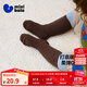 迷你巴拉冬新款男女童毛絨連褲襪寶寶親膚棉感保暖拼色打底襪 咖色調00355- 1條 1-2歲 XS