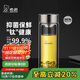 希諾雙層玻璃杯抗菌隔熱高檔車載水杯男2025新款鈦杯泡茶杯子XN-9103K