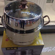 炊大皇316不銹鋼玫瑰金復底雙層蒸火鍋蒸鍋不粘多用蒸煮加高加厚 內徑34外徑36/ 2層 34cm