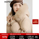 紅袖狐貍大毛領(lǐng)白色羽絨服冬季2024新款女裝收腰連帽氣質(zhì)保暖長(cháng)款外套 駝色013 M