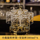 凱歡威士忌酒杯家用玻璃杯酒吧套裝創(chuàng)意洋酒杯啤酒杯杯架咖啡杯果汁杯 （6只裝）星鉆杯+小鹿旋轉(zhuǎn)杯架