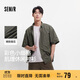森馬（Semir）短袖襯衫男肌理感格子襯衣外穿內搭2025夏季情侶上衣109325104201