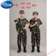 迪士尼（Disney）兒童迷彩服套裝男童軍訓(xùn)戶外拓展夏季學(xué)生夏令營演出服春秋 軍綠色 色五件套(男女同款) 130 cm