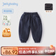 JELLYBABY[防褪色]男童秋冬牛仔褲小童冬天加絨束腳褲兒童運(yùn)動(dòng)褲寶寶男孩 牛仔藍(lán) 110 CM