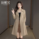 絲柏舍中長(cháng)款風(fēng)衣2026春裝新款女裝翻駁領(lǐng)氣質(zhì)通勤寬松款外套