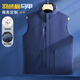 雷薩狼高端防水羽絨棉馬甲定制工作服印logo秋冬季企業(yè)團體活動(dòng)背心加厚 【防水羽絨棉】藏青 M