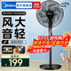 美的（Midea）電風(fēng)扇落地扇家用搖頭風(fēng)扇循環(huán)通風(fēng)大風(fēng)量電扇臺式桌面風(fēng)扇立式輕音節能 【經(jīng)典7葉 加高機身】遠程遙控SAF35ER