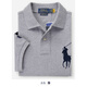 LAUREN BY RALPH LAURENRalph Lauren拉夫勞倫高端休閑純棉翻領(lǐng)大馬標(biāo)短袖polo衫保羅 灰色 M 現(xiàn)貨（穿150-170斤）