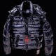 帝虎高奢白鵝絨加厚羽絨服男2025高級(jí)感冬裝新款短款高端時(shí)尚品牌 黑色 L (175)