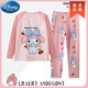 迪士尼（Disney）兒童庫洛米睡衣女童春秋長(cháng)袖長(cháng)褲胖大童三四五六七十歲公主風(fēng)童裝 品牌童裝-QDX雙長(cháng)-1313櫻桃美樂(lè )蒂 L碼建議165-170CM
