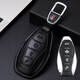 輝程紅旗HS5鑰匙套真皮汽車(chē)鑰匙包保護殼車(chē)鑰匙扣掛件男高檔商務(wù)全包 紅旗C款智能4鍵 沉穩黑 23-24款
