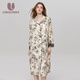 unisunny孕尚哺乳睡裙月子服春秋孕婦裝待產(chǎn)裙孕婦睡衣連衣裙產(chǎn)檢裙可外穿 杏色 XL【建議125～145斤】
