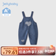 JELLYBABY牛仔褲女童春秋寶寶洋氣春季長褲兒童春裝小童時髦背帶褲 牛仔藍 110 CM