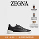 ZEGNA杰尼亞男鞋黑色Triple Stitch?SECONDSKIN奢華休閑鞋 黑色 42 (8)