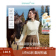 茵曼（INMAN）2025秋冬女裝新款安迪絨德絨T恤美拉德長(cháng)袖修身上衣 米杏色 S