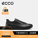 愛(ài)步（ECCO）板鞋男 25年新款輕便軟底平底鞋休閑鞋男 柔酷7號470824 黑色47082451052 40
