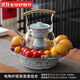 比全電陶爐煮茶器小型茶爐圍爐煮茶壺家用陶爐養生壺燒水壺套裝泡茶爐 爐(琺瑯彩)+提梁壺+烤網(wǎng)