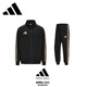 阿迪達(dá)斯 （adidas）運(yùn)動(dòng)套裝男2025秋季跑步運(yùn)動(dòng)套裝防風(fēng)夾克收腿褲兩件套 黑/金 XL
