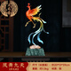 正禾喜鳳舞九天銅鳳凰擺件招財客廳入戶(hù)玄關(guān)酒柜大氣裝飾品高端喬遷禮品 TFDJ鳳舞九天銅鳳凰黃色款