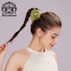 Royal sasa皇家莎莎發(fā)飾花朵仿珍珠網(wǎng)紗發(fā)抓女精致夾子頭飾發(fā)夾后腦勺鯊魚夾
