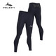 沃蘭迪iHOT加絨秋冬訓練高彈壓縮褲男女體育生跑步健身田徑保暖速干 加絨款黑色 XL