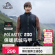 伯希和（Pelliot）[P系列]Polartec戶(hù)外抓絨馬甲春男女保暖搖粒絨外套114310189黑L