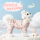 MIKI PAD狗狗衣服冬裝狗狗羽絨服保暖小型犬比熊雪納瑞秋冬款加厚四腳棉服 粉色小馬 【夢(mèng)幻游樂(lè )園】 S背長(cháng)20cm（按照背長(cháng)購買(mǎi)/參考體重2.5-4斤）