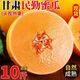 融暖（RONGNUAN）陜西黃河蜜瓜10斤現(xiàn)摘現(xiàn)發(fā)黃河水果黃金蜜瓜黃皮甜瓜當(dāng)季新鮮 黃河蜜瓜  精選帶箱9-10斤裝
