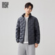 BG GLAMURB輕奢品牌男裝外套羽絨服男士輕薄2025年秋冬新款立領(lǐng)保暖鴨絨 極地灰 L 175130-150斤