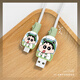HAPPYMAKER適用于安卓蘋果充電器保護套iPhone16/15華為p70小米14vivoOPPO一加12數(shù)據(jù)線兩端防折斷套卡通硅膠 安卓通用數(shù)據(jù)線兩端保護套印花款【綠帽小新】
