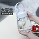 特百惠（Tupperware）大肚杯1.1L塑料杯女士學(xué)生運(yùn)動水杯子大容量帶吸管七夕送禮棉花白