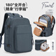 Seafew旅行背包雙肩包女2025新款輕便書(shū)包大容量短途出差旅游行李包男士 寶藍色升級版（有無(wú)USB隨機發(fā)）