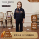 Teenie Weenie Kids小熊童裝25年新款男女童連帽拉鏈加絨衛衣外套 藏青色 140 cm