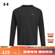 安德瑪（UNDERARMOUR）EF男子亨利領(lǐng)運(yùn)動(dòng)休閑長(zhǎng)袖T恤6010174 黑色001 2XL