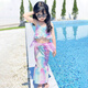 斤慕兒童泳衣女中大童女孩分體游泳衣泡溫泉海邊可愛(ài)公主時(shí)尚夏季泳裝 美人魚(yú)泳衣粉色【120cm】送泳帽
