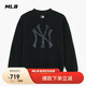 MLB衛衣女男女背標大LOGO圓領(lǐng)套頭衛衣25秋新款3AMTM0654-50BKS-XL