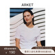 ARKET女裝 純棉圓領(lǐng)休閑短袖正肩T恤白色夏季經(jīng)典款0630665002 白色 S 165/88A